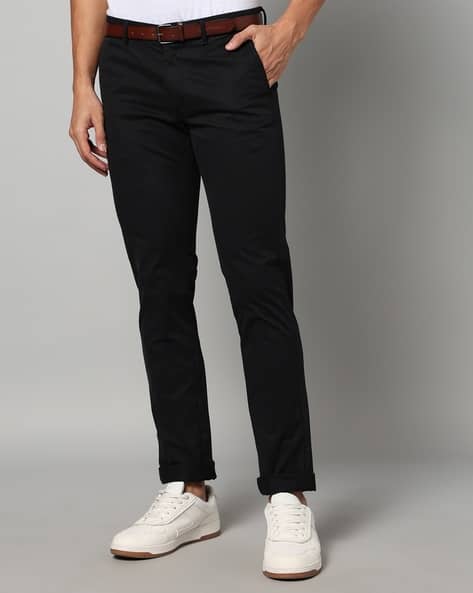 INDIAN TERRAIN Men Slim Fit Flat-Front Chinos