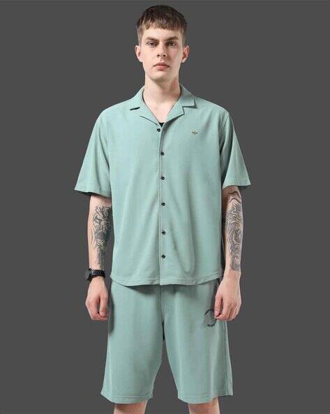 Stellers Men Shirt & Shorts Set with Insert Pockets
