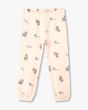 kg frendz Girls Ballerinas Print Joggers with Elasticated Waist-picture-36