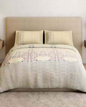 spaces 180 TC Printed King-Sized Bedsheet with Pillow Covers-picture-13