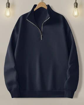 neonomad Men Regular Fit Sweatshirt with Collar-Neck-picture-38