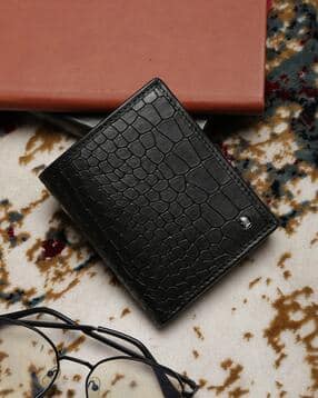 louis philippe Men Croc-Embossed Bi-Fold Wallet-picture-24