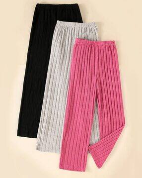 hopscotch Girls Pack of 3 Ribbed Relaxed Fit Knit Pants-picture-44