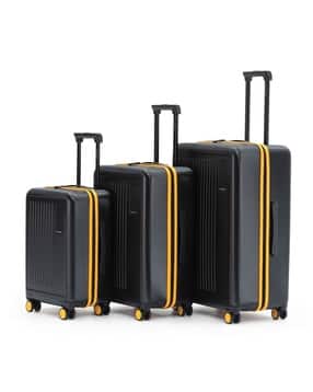 mokobara Set of 3 Striped Trolley Bags with TSA Lock-picture-22