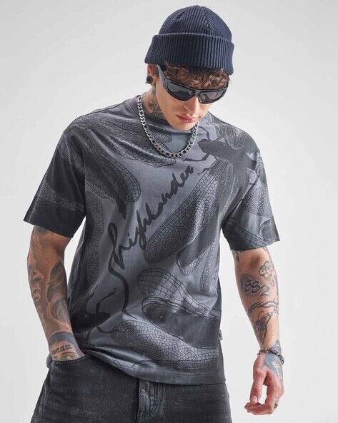 Highlander Men Graphic Print Relaxed Fit T-Shirt