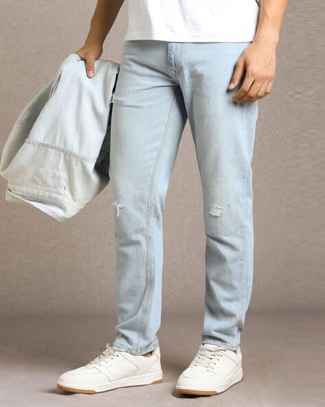 LOUIS PHILIPPE Men Mid-Wash Straight Fit Jeans