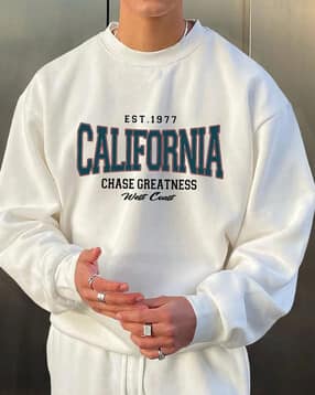 eyebogler  Men Typographic Print Oversized Fit Sweatshirt-picture-16