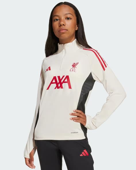 Liverpool FC adidas 長袖ジャージ ホワイト/レッド Buy Adidas Kids Liverpool Football Club Track Jacket Online | Ajio.com