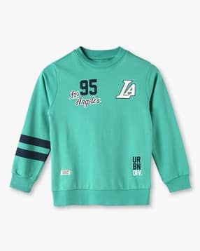 kb team spirit Boys Typographic Print Regular Fit Round-Neck Sweatshirt-picture-13