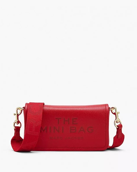 Buy MARC JACOBS The Leather Mini Bag | Red Color Women | AJIO LUXE