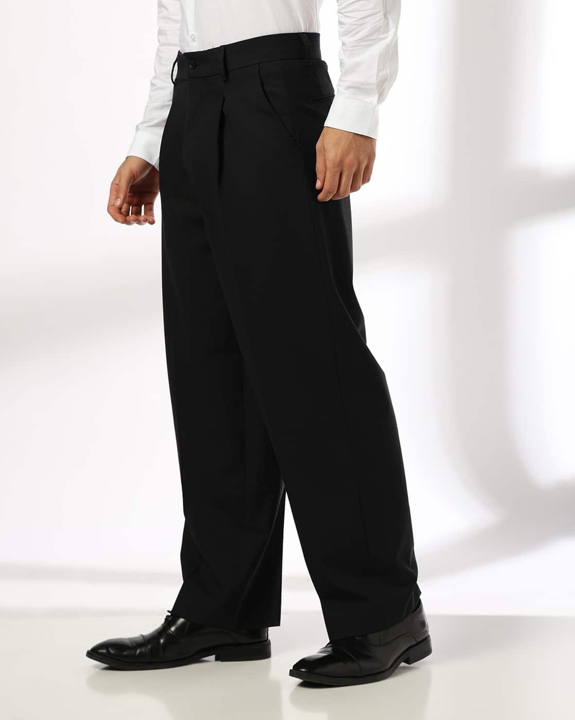 Buy Navy Blue Trousers & Pants for Men by NETPLAY Online | Ajio.com
