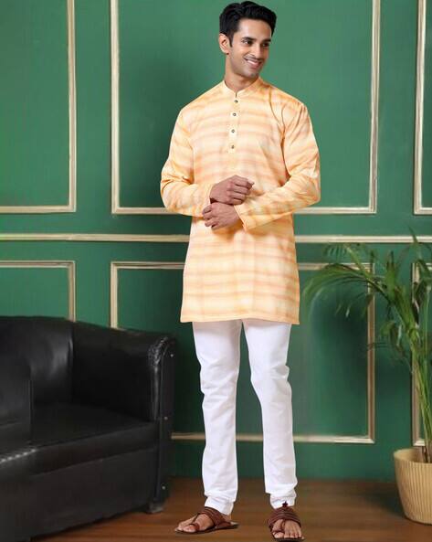 TATTVA Men Slim Fit Striped Kurta