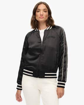superdry Women Suikajan Embroidered Regular Fit Bomber Jacket-picture-51