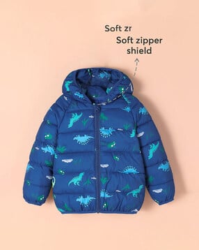 hopscotch Boys Hooded Zip Front Quilted Jacket -picture-14