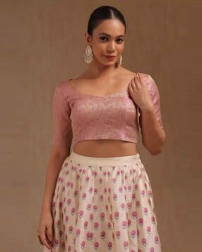 soch Women Embroidered Back Open Blouse -picture-42