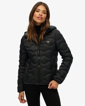 superdry Women Fuji Lite Wave Regular Fit Hooded Puffer Jacket-picture-38