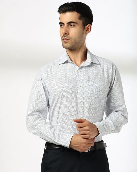 JOHN PLAYERS Men Micro Print Regular Fit Shirt
