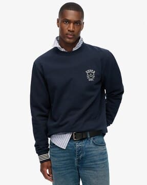 Buy Navy Blue Sweatshirt & Hoodies for Men by SUPERDRY Online