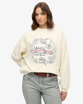 superdry Women Tokyo Narrative Oversized Sweatshirt-picture-31