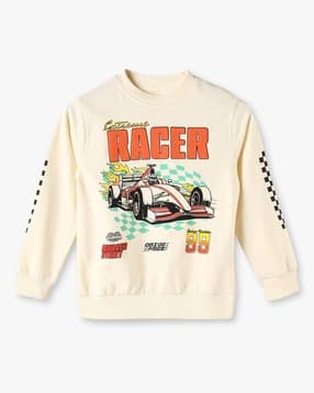 kb team spirit Boys Graphic Print Regular Fit Round-Neck Sweatshirt-picture-46