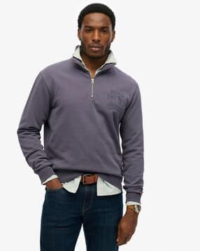 superdry Athletic Essential Half-Zip Closure Sweatshirt-picture-41