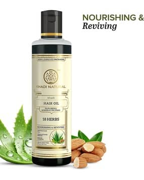 khadi natural 18 Herbs Paraben Mineral Hair Oil -picture-10