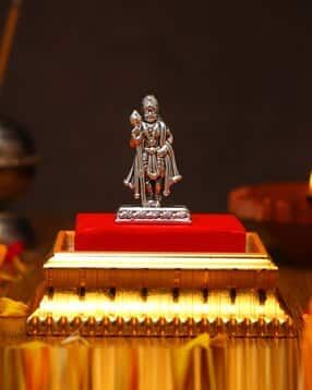 akshat sapphire Pure Silver Murugan Idol with Acrylic Box-picture-33