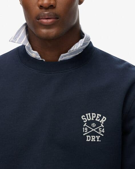 Buy Navy Blue Sweatshirt & Hoodies for Men by SUPERDRY Online