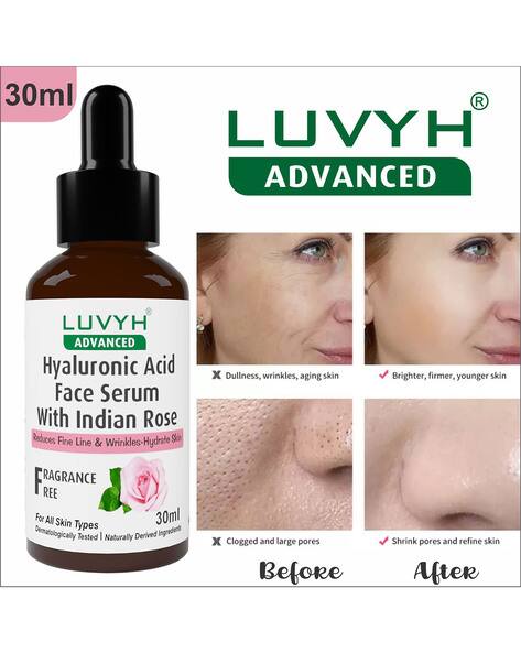LUVYH Women Hyaluronic Acid Face Serum For Radiant