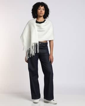 Acrylic Winter Scarf with Tassels-image-48