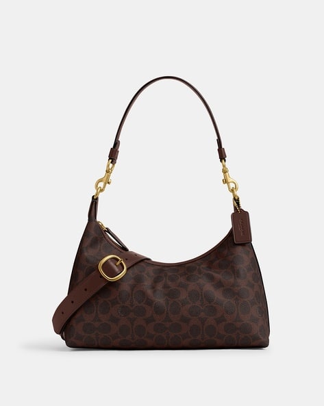 Buy Coach Signature Canvas Juliet Small Shoulder Bag | Brown Color