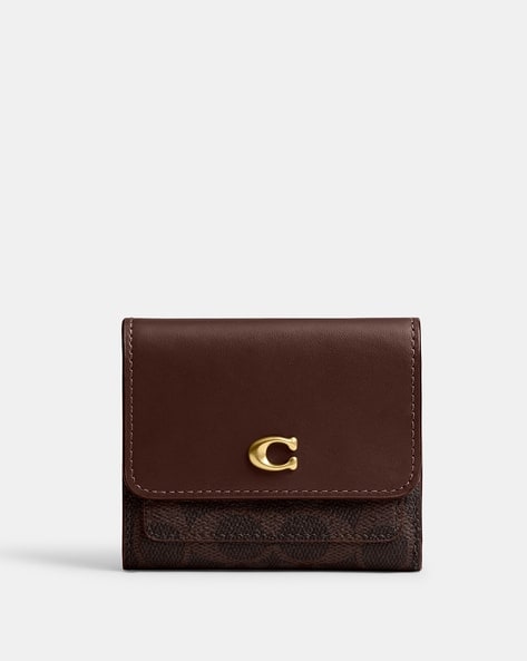 Signature Canvas Mila Small Flap Wallet