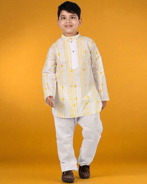 New Gen Boys Cotton Kurta Pyjama Set