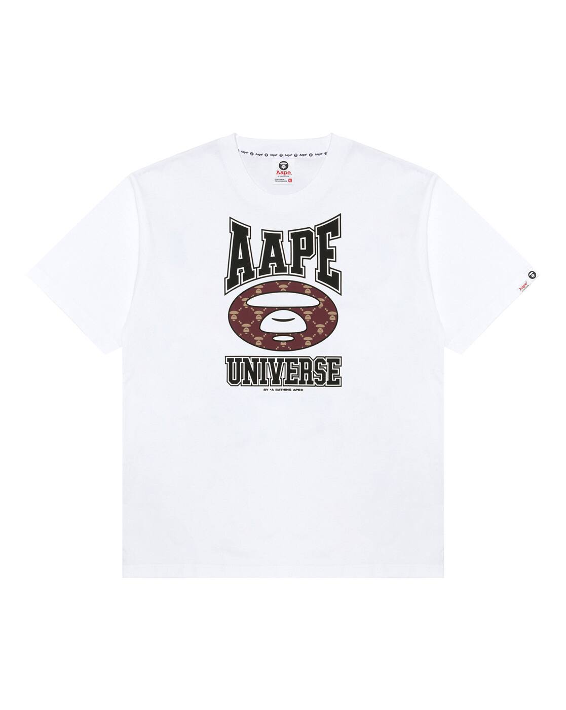 Buy AAPE BY A BATHING APE Basic Regular Fit T-Shirt | White Color