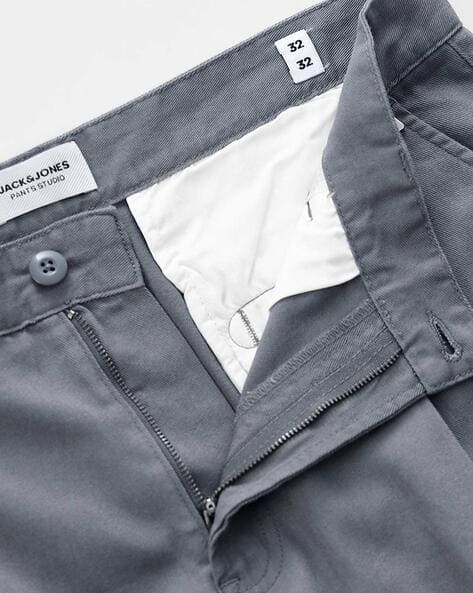 Jack & Jones Men Grey Loose Fit Pleated Pants - Image 7