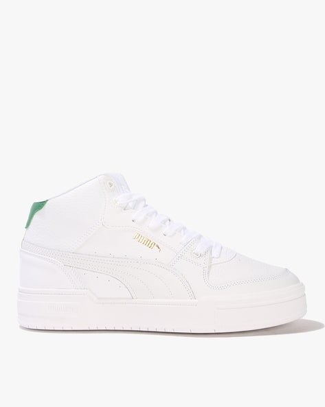 Buy Puma CA Pro Mid Res High-Rise Lace-Up Sneakers | White Color Men | AJIO  LUXE