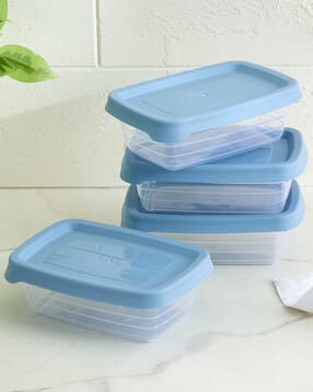 home centre Set of 4 Storage Containers with Lid-picture-11