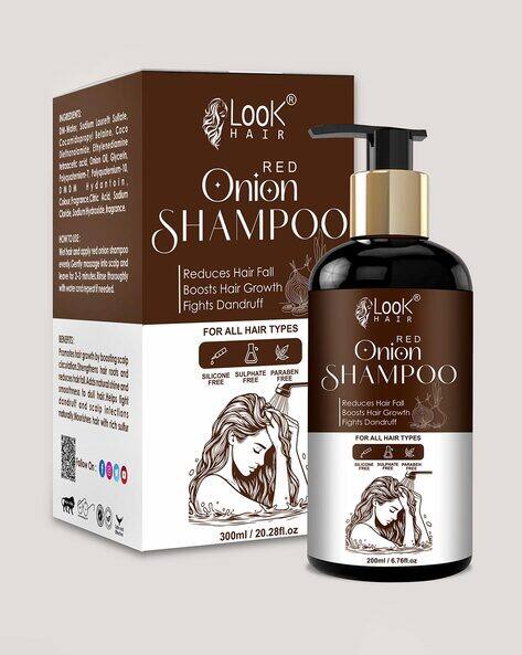 LOOKHAIR Ayurvedic Onion Hair Fall Control Shampoo