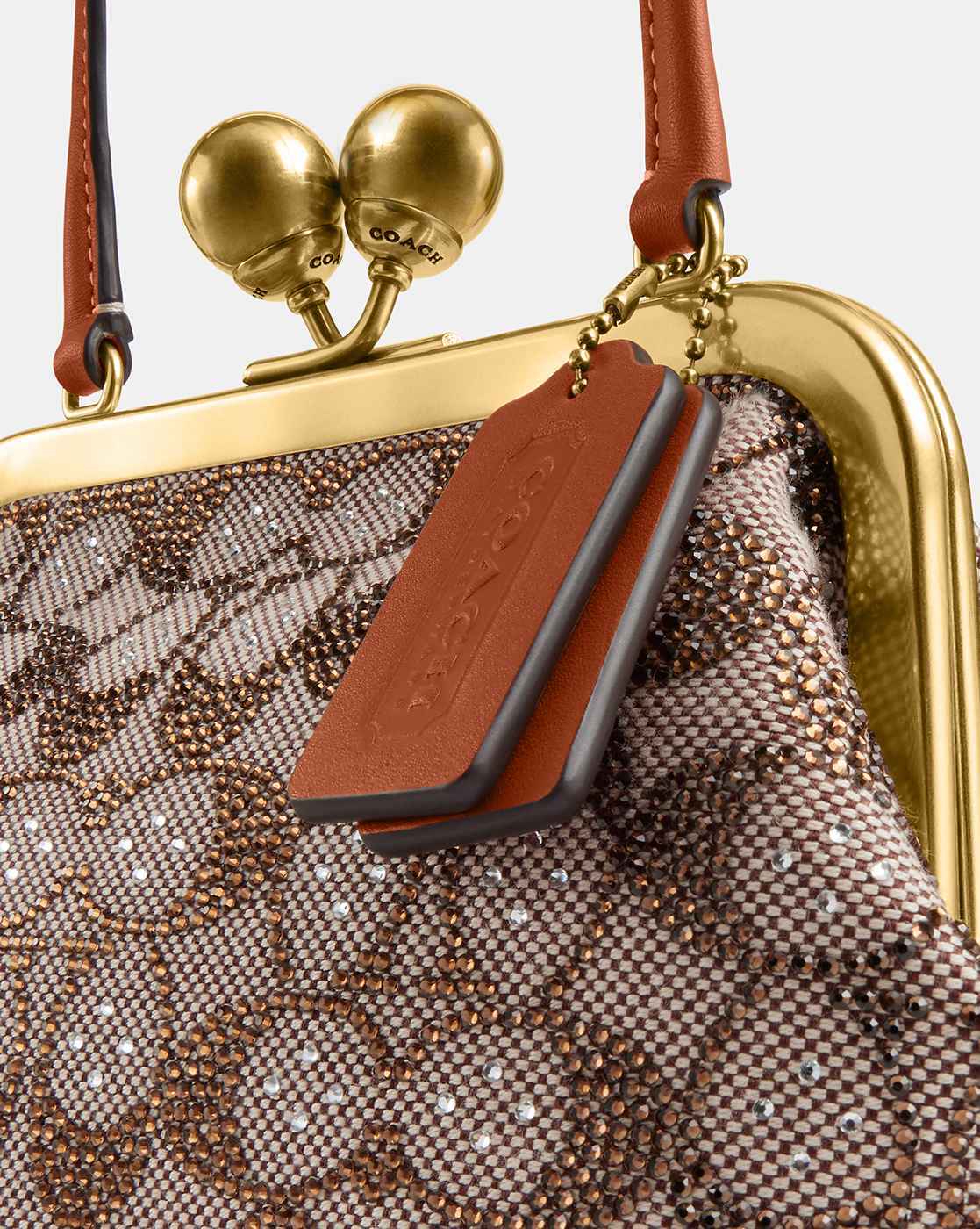 Buy Coach Kisslock Frame Bag | Brown Color Women | AJIO LUXE