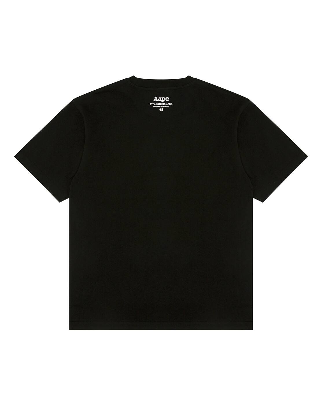 Buy AAPE BY A BATHING APE Basic Regular Fit T-Shirt | Black Color