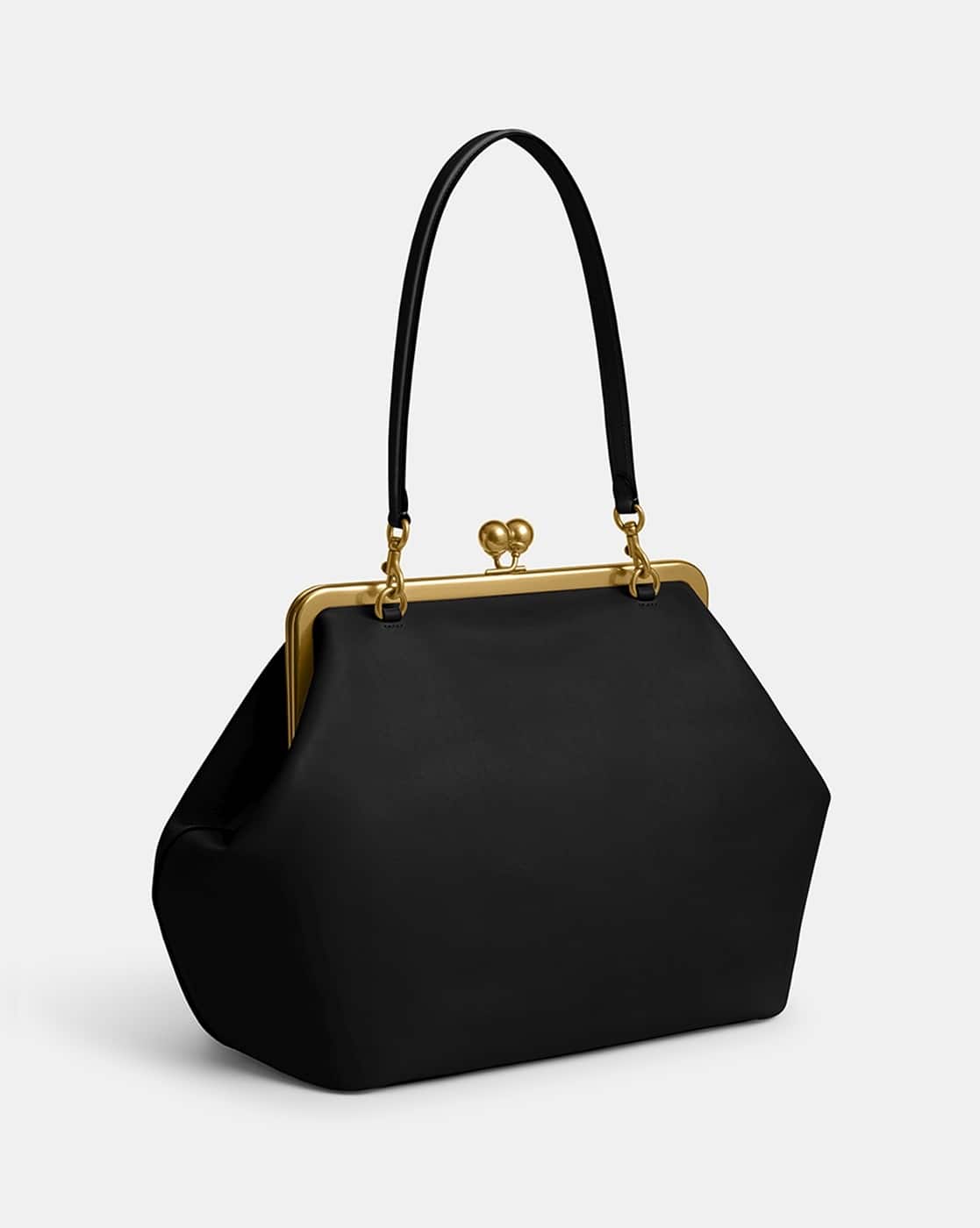 バッグ Coach Optic Signature PartyBag Kiss Lock Buy Coach Large Kisslock Frame Shoulder Bag | Black Color Women