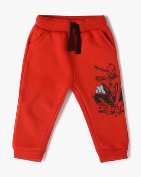 Boy Graphic Print Joggers with Drawstring Waist