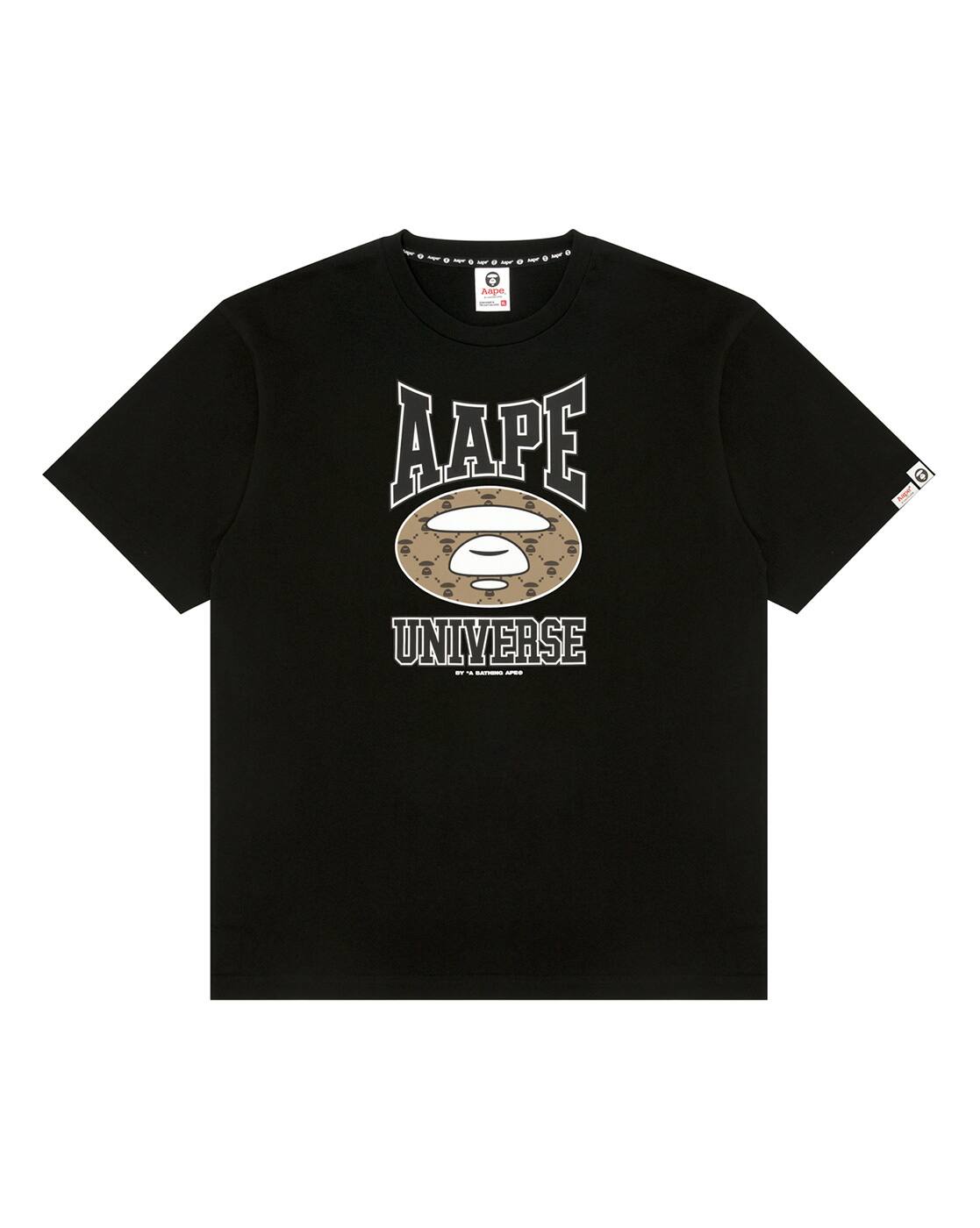 Buy AAPE BY A BATHING APE Basic Regular Fit T-Shirt | Black Color