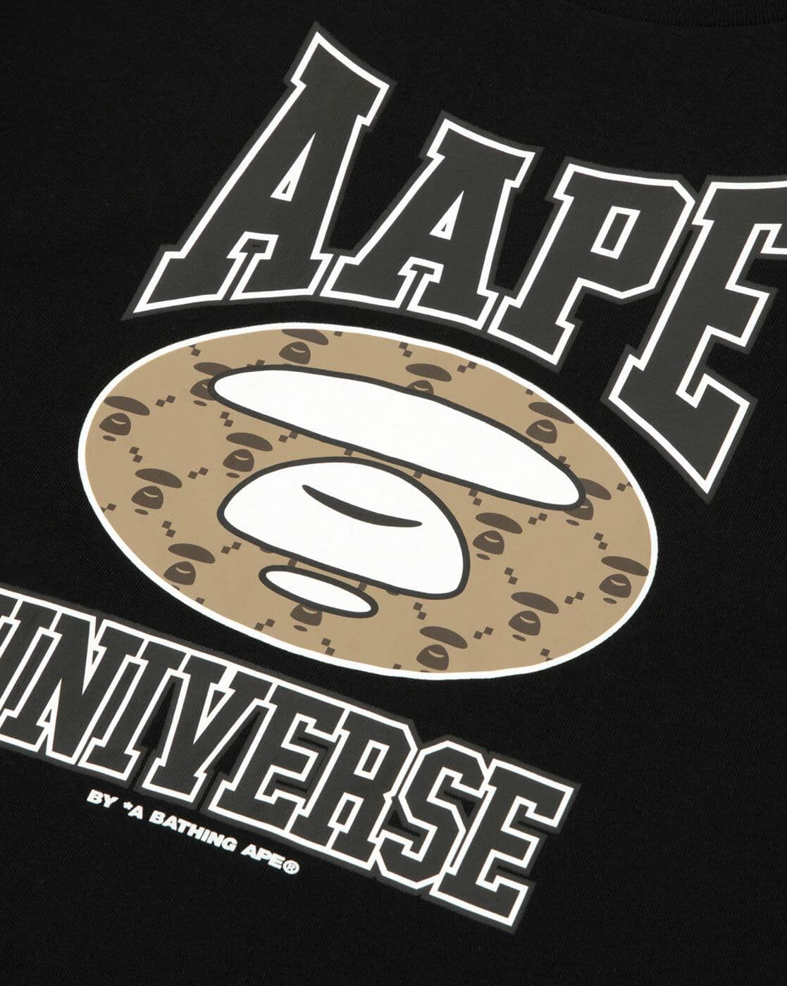 Buy AAPE BY A BATHING APE Basic Regular Fit T-Shirt | Black Color