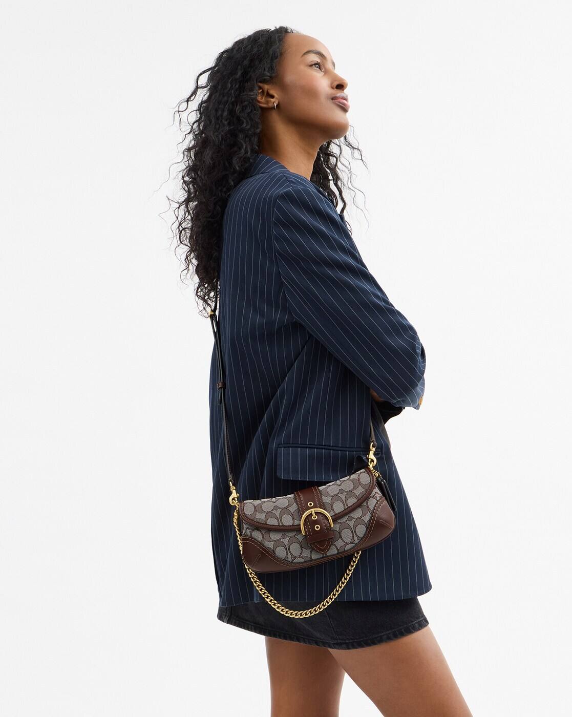 Buy Coach In Signature Jacquard Soho Sling Bag 25 | Brown Color