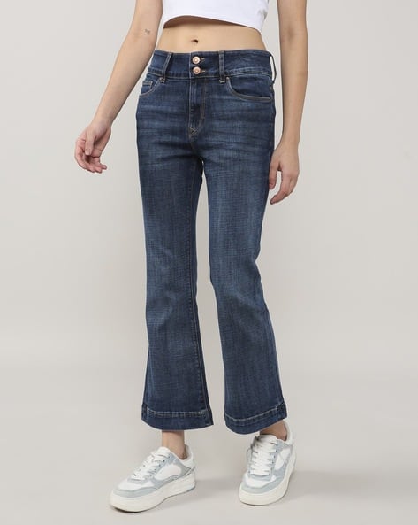 Lee Cooper Women Heavy-Wash Flared Jeans