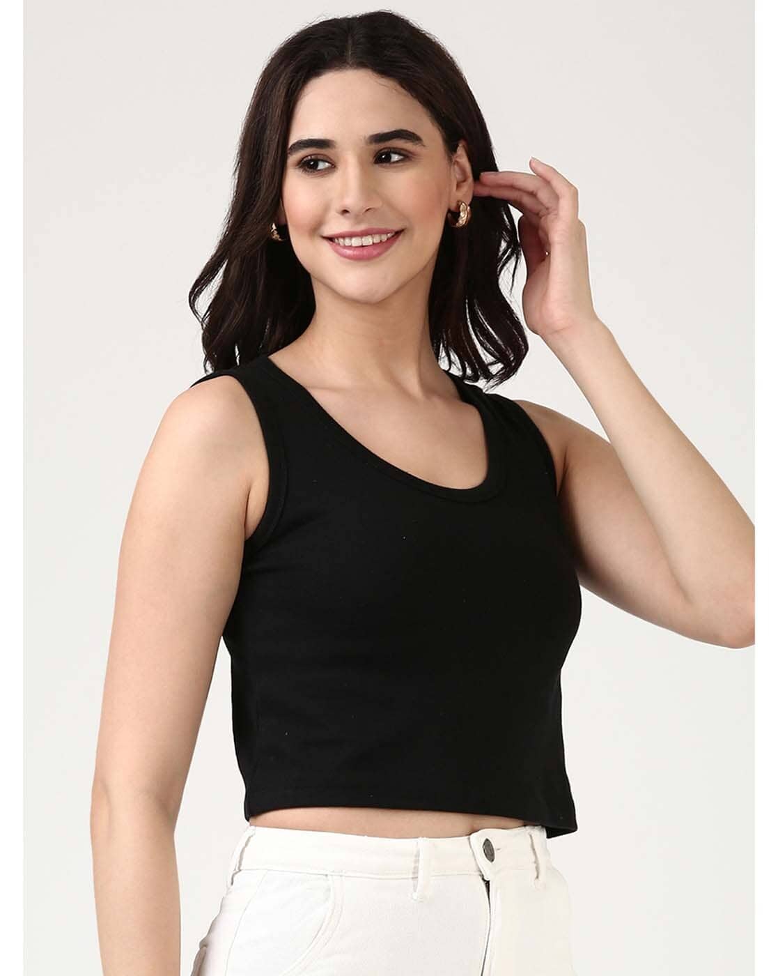 Buy FILMODE Women Regular Fit Tank Top Online | Ajio.com
