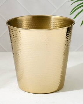 home centre  Stainless Steel Hammered Open Waste Bin-picture-40