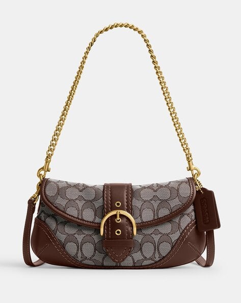 Buy Coach In Signature Jacquard Soho Sling Bag 25 | Brown Color