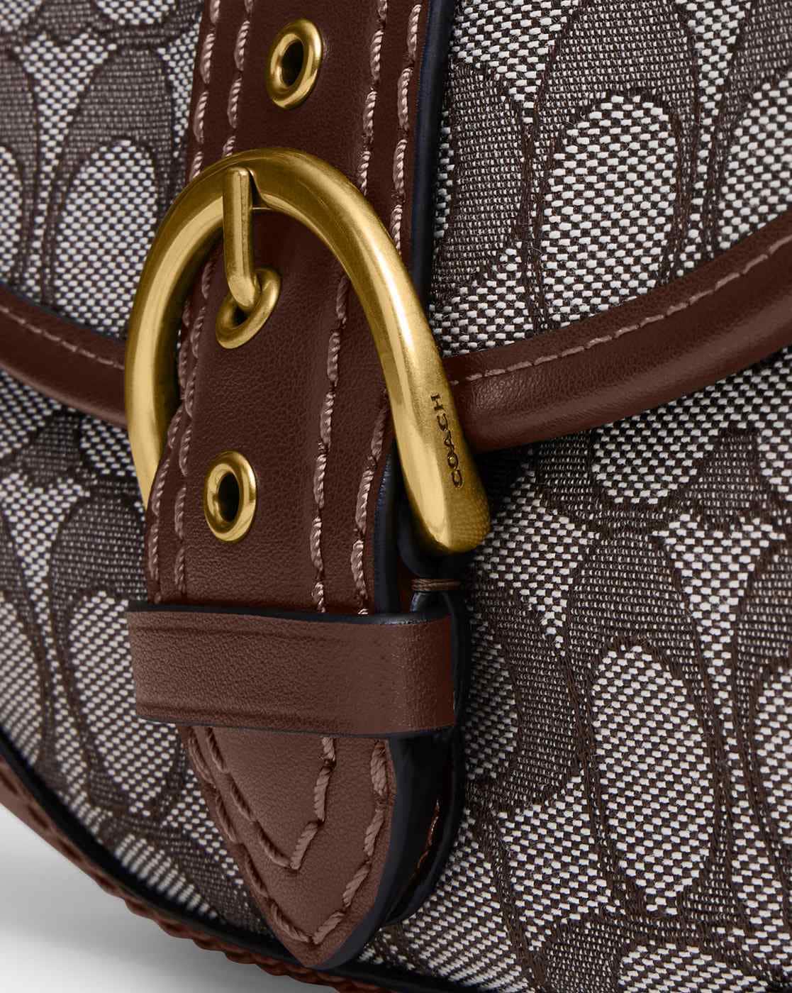 Buy Coach In Signature Jacquard Soho Sling Bag 25 Brown Color